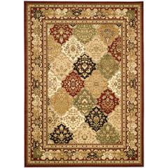 LYNDHURST, MULTI / RED, 9' X 12', Area Rug, LNH221B-9