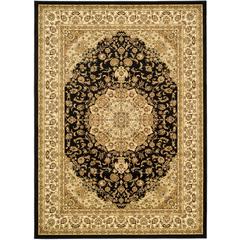 LYNDHURST, BLACK / IVORY, 9' X 12', Area Rug, LNH222A-9