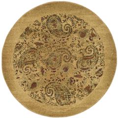 LYNDHURST, BEIGE / MULTI, 4' X 4' Round, Area Rug