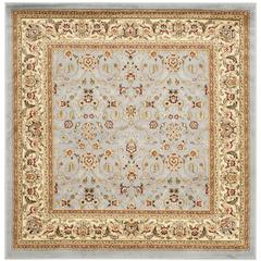 LYNDHURST, LIGHT BLUE / IVORY, 4' X 4' Square, Area Rug