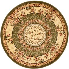 LYNDHURST, SAGE / IVORY, 8' X 8' Round, Area Rug, LNH328B-8R