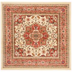 LYNDHURST, IVORY / RUST, 6' X 6' Square, Area Rug, LNH330R-6SQ