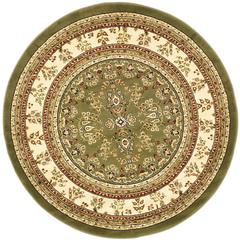 LYNDHURST, SAGE / IVORY, 8' X 8' Round, Area Rug, LNH331C-8R