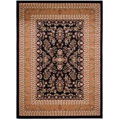 LYNDHURST, BLACK / TAN, 9' X 12', Area Rug
