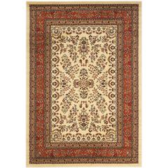 LYNDHURST, IVORY / RUST, 8' X 11', Area Rug, LNH331R-8