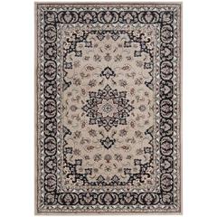 LYNDHURST, CREAM / ANTHRACITE, 5'-3" X 7'-6", Area Rug