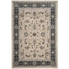LYNDHURST, LIGHT BEIGE / ANTHRACITE, 4' X 6', Area Rug
