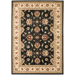 LYNDHURST, BLACK / IVORY, 4' X 6', Area Rug, LNH553-9012-4