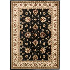 LYNDHURST, BLACK / IVORY, 8'-9" X 12', Area Rug, LNH553-9012-9