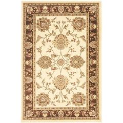 LYNDHURST, IVORY / BROWN, 4' X 6', Area Rug, LNH555-1225-4