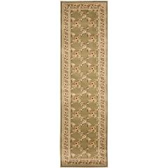 LYNDHURST, GREEN / GREEN, 2'-3" X 16', Area Rug, LNH557-5252-216