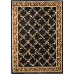 LYNDHURST, BLACK / BROWN, 8'-9" X 12', Area Rug