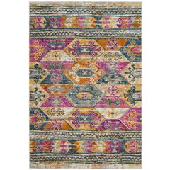 MADISON, BLUE / FUCHSIA, 5'-1" X 7'-6", Area Rug, MAD118C-5