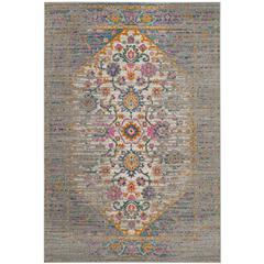 MADISON, LIGHT GREY / FUCHSIA, 5'-1" X 7'-6", Area Rug, MAD122G-5
