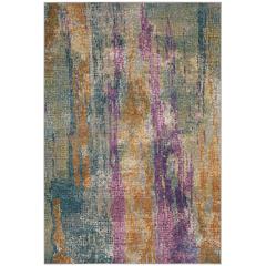 MADISON, BLUE / FUCHSIA, 5'-1" X 7'-6", Area Rug, MAD123C-5