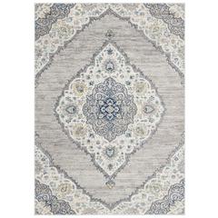 MADISON, LIGHT GREY / BLUE, 3' X 5', Area Rug, MAD153F-3
