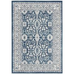 MADISON 500, CREAM / NAVY, 3' X 5', Area Rug, MAD502N-3