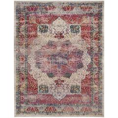 MERLOT 100, CREAM / MULTI, 9' X 12', Area Rug, MER121A-9