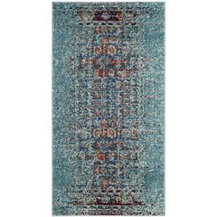 MONACO, BLUE / MULTI, 3' X 5', Area Rug, MNC208J-3