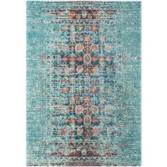 MONACO, BLUE / MULTI, 4' X 5'-7", Area Rug, MNC208J-4