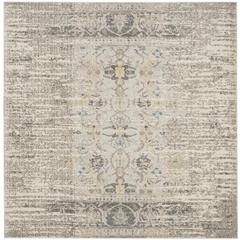 MONACO, GREY / MULTI, 6'-7" X 6'-7" Square, Area Rug, MNC209G-7SQ