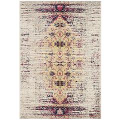 MONACO, IVORY / PINK, 4' X 5'-7", Area Rug, MNC209R-4