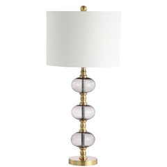 Marcelo Table Lamp, Smoking Grey/Brass Gold