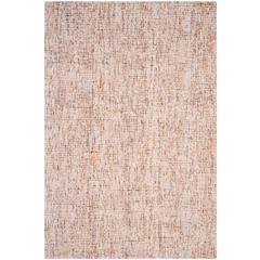 Abstract, BEIGE / RUST, 6' X 9', Area Rug