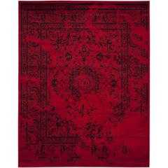 Adirondack, RED / BLACK, 9' X 12', Area Rug, ADR101F-9