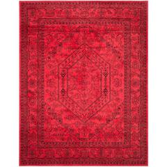 Adirondack, RED / BLACK, 9' X 12', Area Rug, ADR108F-9
