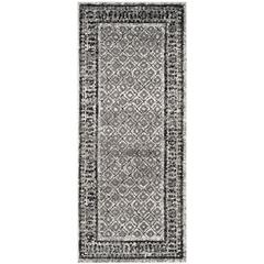 Adirondack, IVORY / SILVER, 2'-6" X 18', Area Rug, ADR110B-218