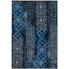 Adirondack, SILVER / BLACK, 6' X 9', Area Rug, ADR111A-6