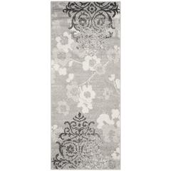 Adirondack, SILVER / IVORY, 2'-6" X 14', Area Rug, ADR114B-214