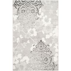 Adirondack, SILVER / IVORY, 5'-1" X 7'-6", Area Rug, ADR114B-5
