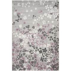 Adirondack, LIGHT GREY / PURPLE, 5'-1" X 7'-6", Area Rug, ADR115M-5