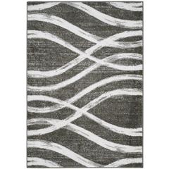 Adirondack, CHARCOAL / IVORY, 6' X 9', Area Rug, ADR125R-6