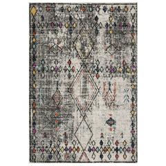 ADIRONDACK, LIGHT GREY / FUCHSIA, 6' X 9', Area Rug, ADR210F-6