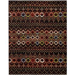 AMSTERDAM, BLACK / MULTI, 9' X 12', Area Rug