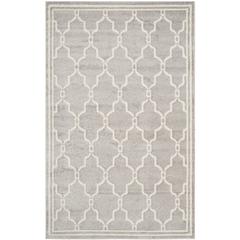 AMHERST, LIGHT GREY / IVORY, 6' X 9', Area Rug, AMT414B-6