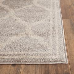 AMHERST, LIGHT GREY / IVORY, 7' X 7' Round, Area Rug, AMT415B-7R