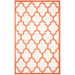 AMHERST, BEIGE / ORANGE, 6' X 9', Area Rug, AMT420F-6