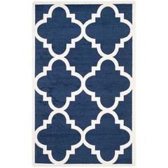 AMHERST, NAVY / BEIGE, 4' X 6', Area Rug, AMT423P-4