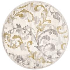 AMHERST, IVORY / LIGHT GREY, 9' X 9' Round, Area Rug