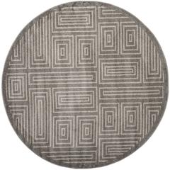 AMHERST, GREY / IVORY, 7' X 7' Round, Area Rug, AMT430C-7R