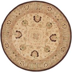 ANATOLIA, IVORY / BROWN, 8' X 8' Round, Area Rug, AN512D-8R
