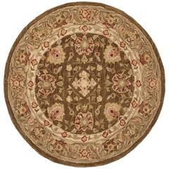ANATOLIA, BROWN / GREEN, 8' X 8' Round, Area Rug