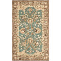 ANATOLIA, TEAL / CAMEL, 5' X 8', Area Rug