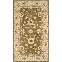 ANATOLIA, MOSS / IVORY, 5' X 8', Area Rug
