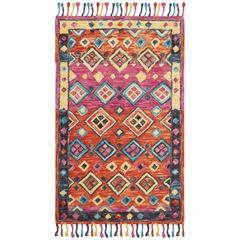 ASPEN, ORANGE / FUCHSIA, 4' X 6', Area Rug
