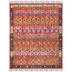ASPEN, ORANGE / FUCHSIA, 9' X 12', Area Rug